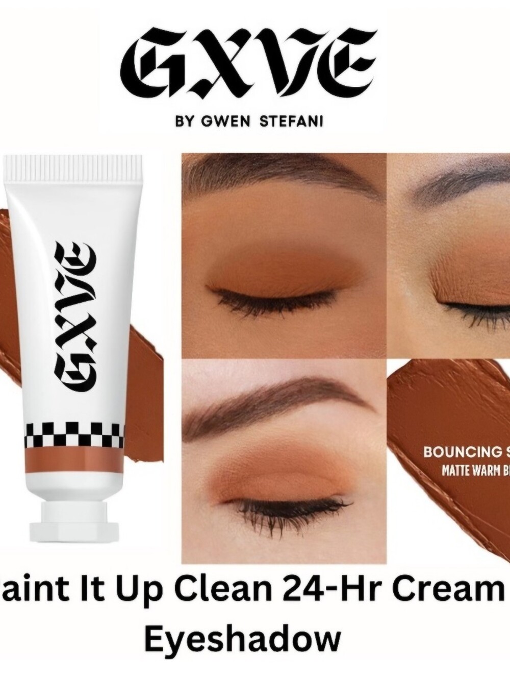 Gxve Paint It Up Clean 24-Hr Cream Eyeshadow - Bouncing Shoes (Warm Brown)